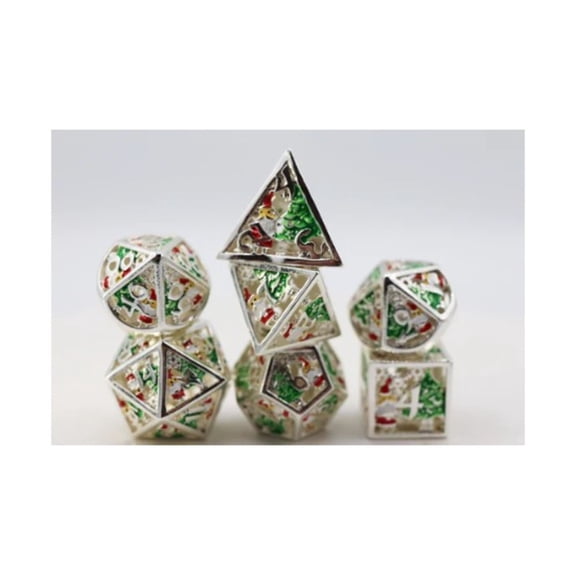Foam Brain Games Hollow Poly Set - Silver Bells (7) New