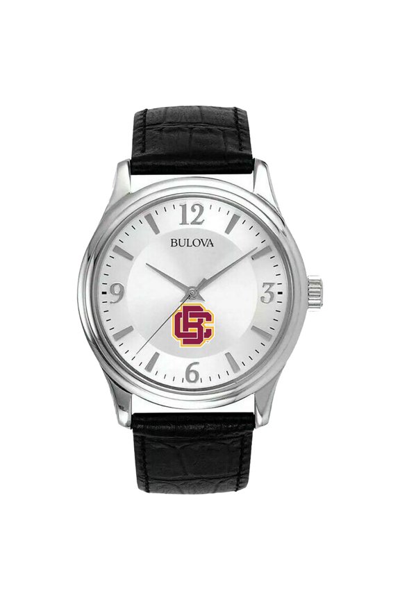 Silver Bethune-Cookman Wildcats Leather Watch