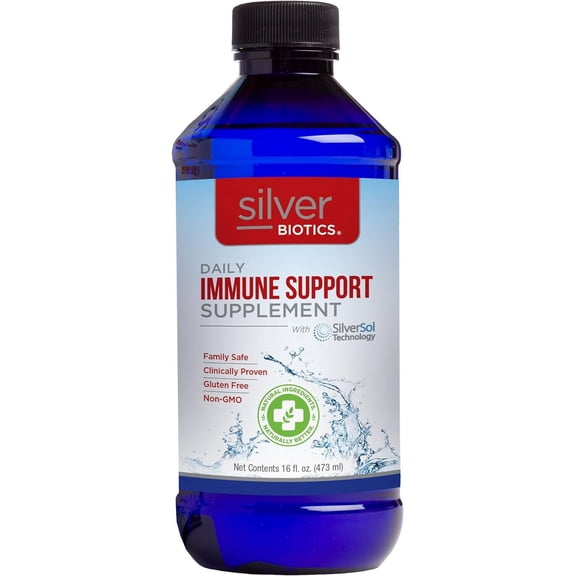 Silver Biotics Daily Immune Support Family Safe, 16 Oz..