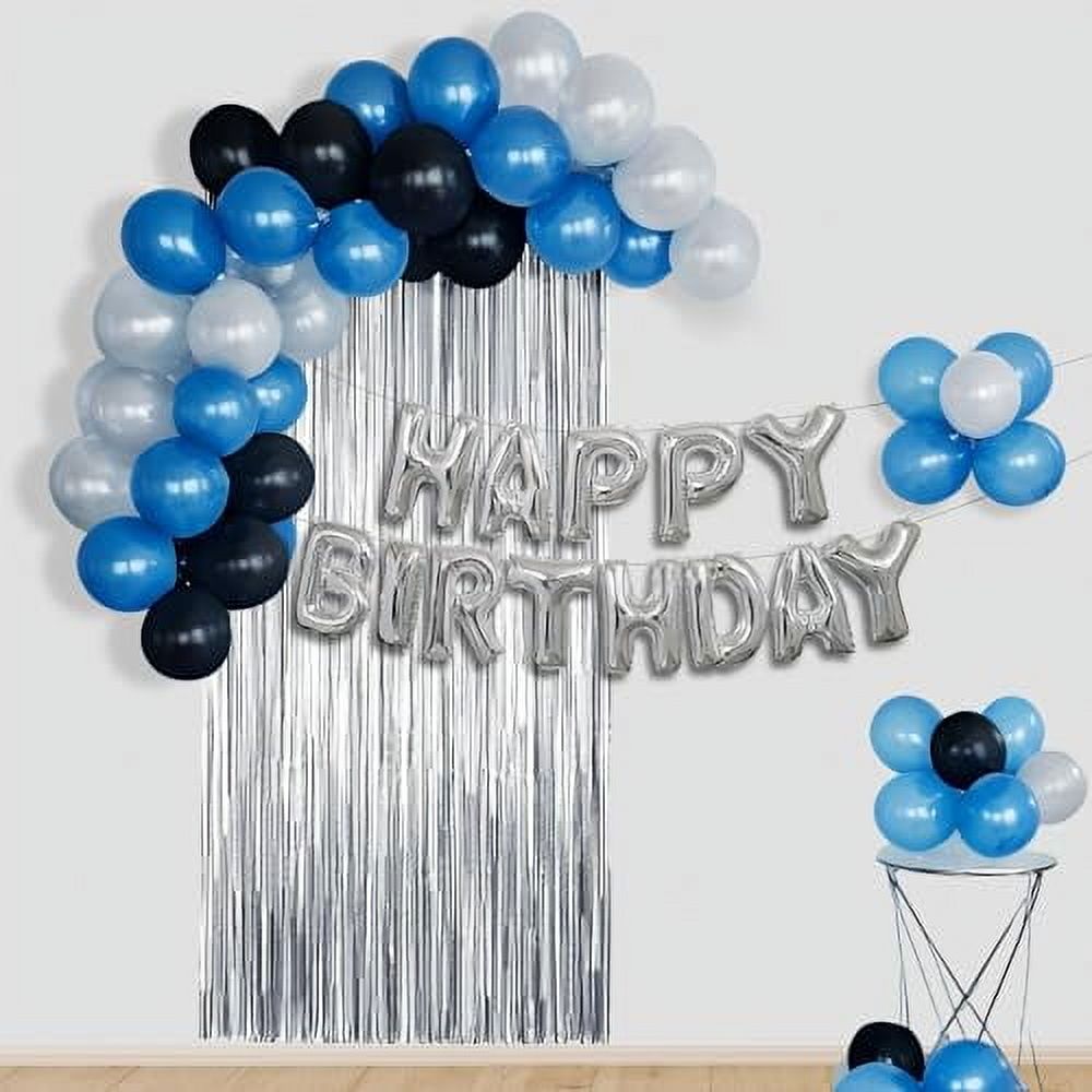Silver Birthday Decorations 35Piece Balloon Set for Birthday Party
