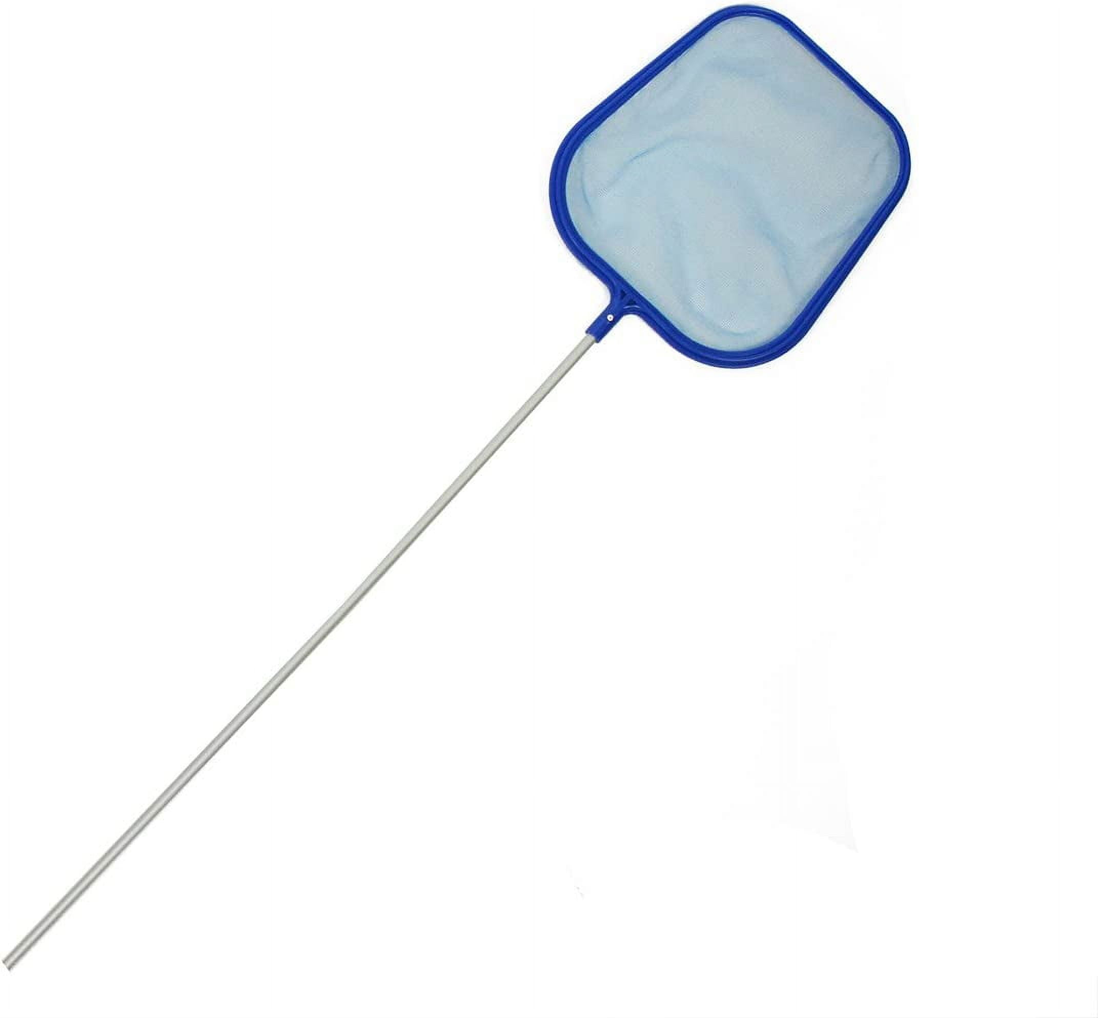 Silver Blue Mini Swimming Leaf Skimmer Head with Fixed Length Pole