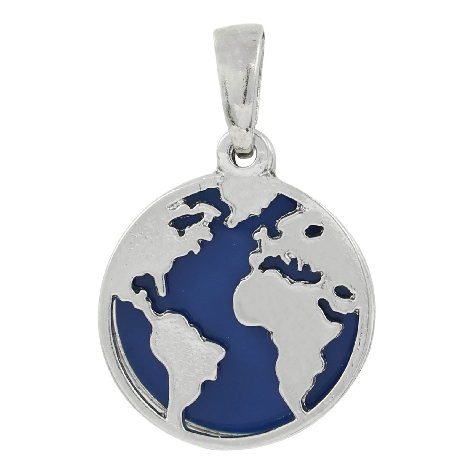 Silver & Blue Round Earth Pendant by Bead Landing - Walmart.com