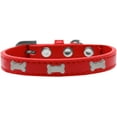 thumbnail image 1 of Dog, Puppy  Pet Widget Fashion Collar, "Silver Bone", 1 of 8