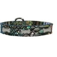 thumbnail image 1 of Silver Bone Widget Dragon Skin Genuine Leather Dog Collar, 1 of 3