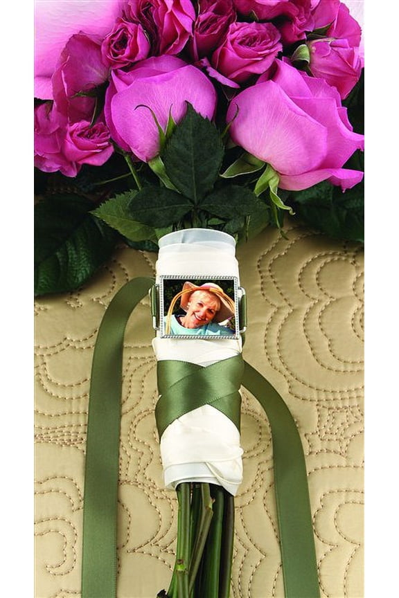 Silver Bouquet Photo Buckle