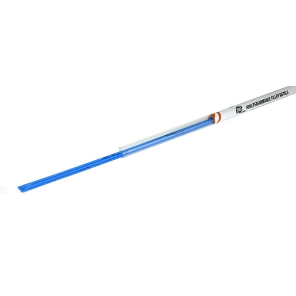 Silver Brazing Solder Rod - Flux Coated - 45% Ag - AWS BAg-5 - Size: 1/16" x 18" - (5 Sticks)