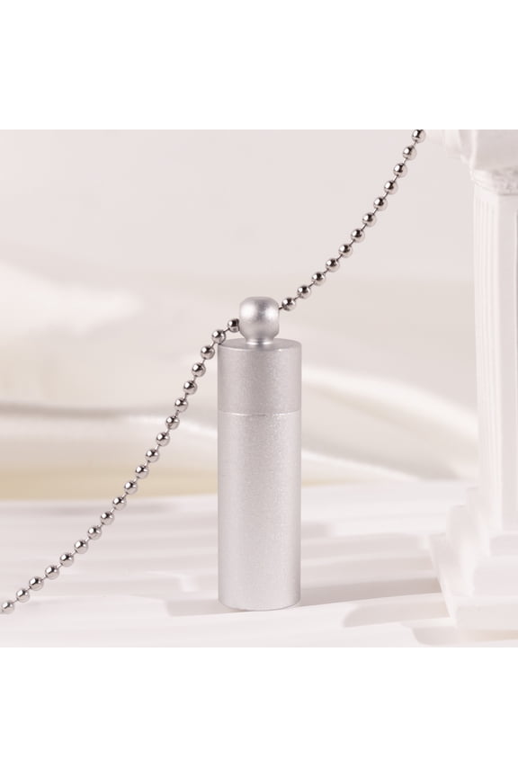 Silver Breathing & Meditation Tuning Necklace 528 hz Whistle Necklace Breathwork Necklace Mindfulness Device for Anxiety & Stress Relief through Sound Healing Mindfulness and Meditation Gifts