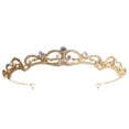 thumbnail image 1 of Silver Bridal Tiaras and Crowns for Women and Girls, Rhinestones Wedding Headband, Hair Accessories for Wedding Prom - Gold, 1 of 5