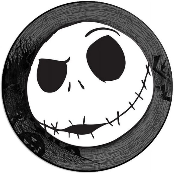 Silver Buffalo Disney Halloween Jack Skellington Face 3D Wall Wobbler Art