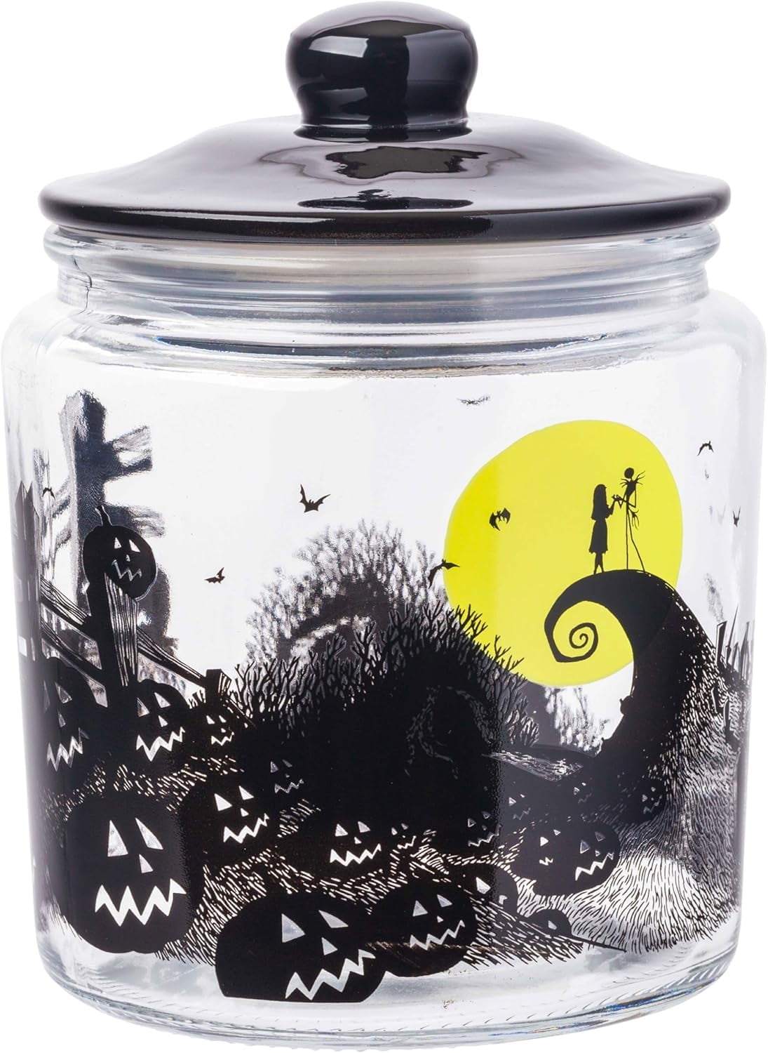 Silver Buffalo Nightmare Before Christmas Glass Jar