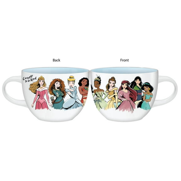 Silver Buffalo Disney Princess Ceramic Soup Mug, 24 oz