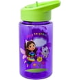 thumbnail image 1 of Silver Buffalo Gabby's Dollhouse Gabby Water Bottle Flip Straw, 16oz, 1 of 5