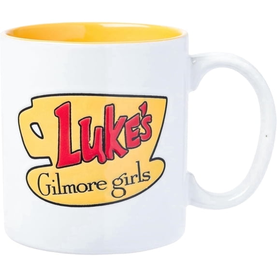 Silver Buffalo Gilmore Girls Luke's Logo Wax Resist 20oz Ceramic Mug