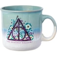 thumbnail image 1 of Silver Buffalo Harry Potter The Deathly Hallows Reactive Glaze Ceramic Camper Mug, 20 Ounces, 1 of 6