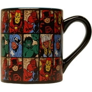 Silver Buffalo Marvel Comics Grid Ceramic Coffee Mug, 14-Ounces