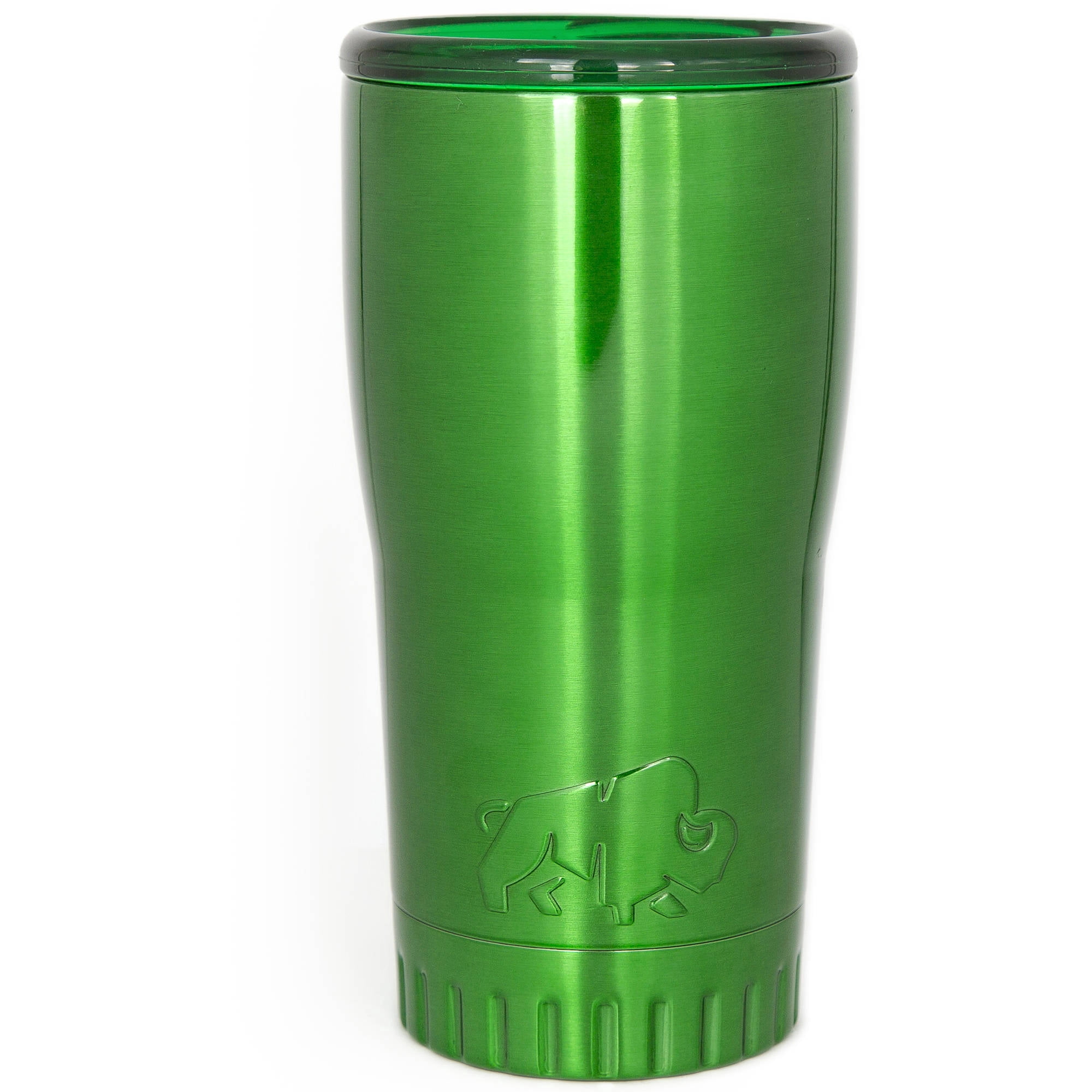 Silver Buffalo NL1007950 Double Walled Stainless Steel Travel Tumbler, 20-Ounces, Green