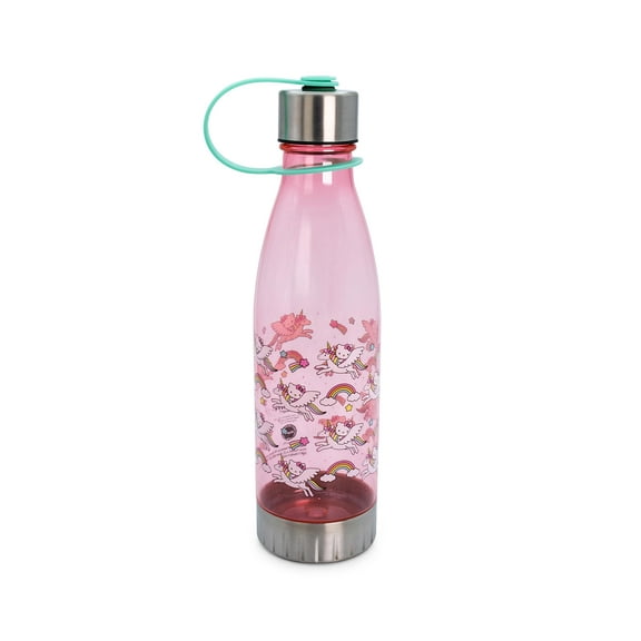Silver Buffalo SVB-KTY504B5-C Hello Kitty Unicorn Rainbow Toss 20 Ounce Plastic Water Bottle