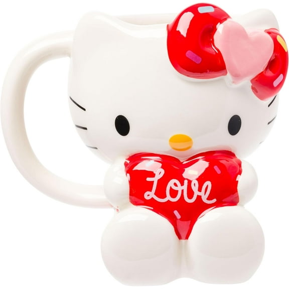Silver Buffalo Sanrio Hello Kitty Halloween Skeleton Costume Ceramic 3D Sculpted Mug, 20 Ounces