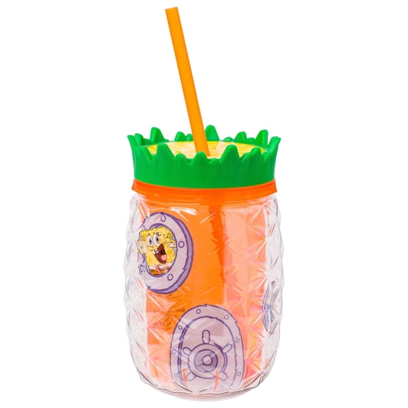 Silver Buffalo Spongebob Gary Pineapple Pineapple Double Wall Tumbler 16 Ounces
