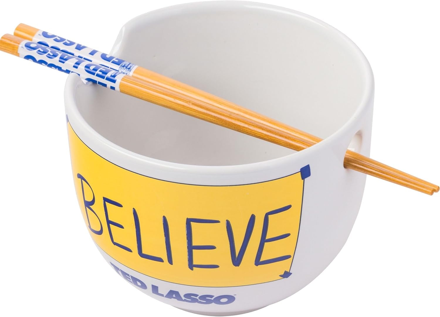 Silver Buffalo Ted Lasso Believe Ceramic Ramen Noodle Rice Bowl with ...