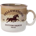thumbnail image 1 of Silver Buffalo Yellowstone Dutton Ranch Silo Reactive Glaze Ceramic Camper Mug, 20 Ounces, 1 of 8