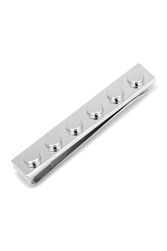 Silver Building Block Tie Bar