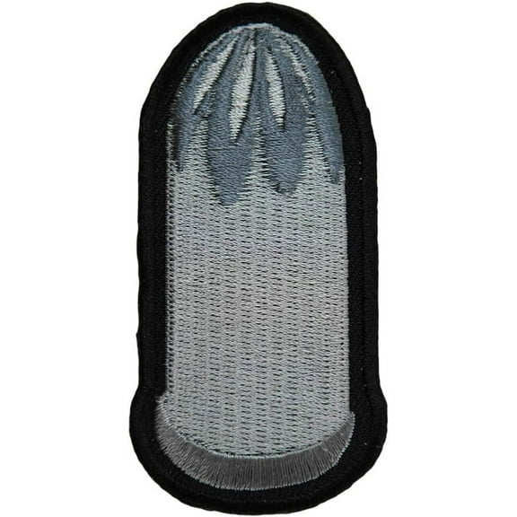Silver Bullet Embroidered Patch, Guns & Ammunition Patches