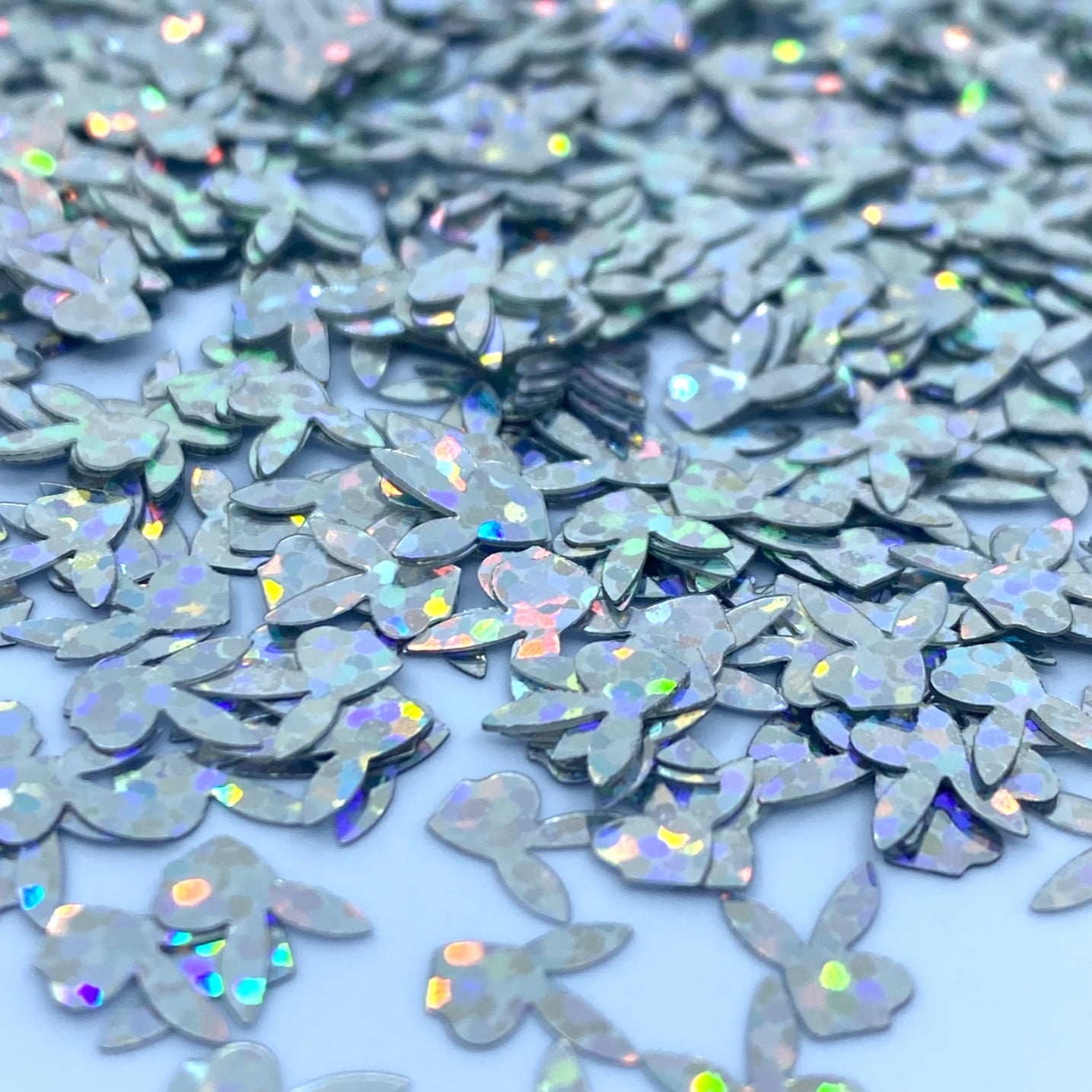 Silver Bunny Shape Glitter Confetti (1oz = 28g)