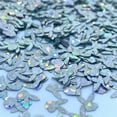 thumbnail image 1 of Silver Bunny Shape Glitter Confetti (1oz = 28g), 1 of 2