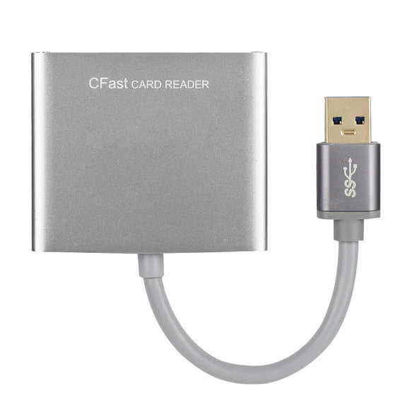 Silver CFast2.0 To USB3.0 Card Reader Aluminum Alloy Card Reader For Canon 1DX Mark II