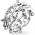 thumbnail image 1 of Silver CZ Vines Ring, Size : 08, 1 of 1