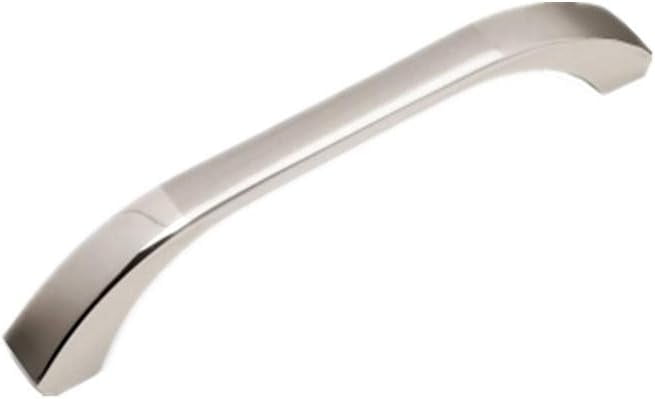 Silver Cabinet Handles 10 Pack Kitchen Cabinet Pulls 2-1/2" Hole Centers Euro Style Drawer Hardware