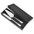 thumbnail image 1 of Silver Cake Knife and Server Set - 2-Piece Stainless Steel Cake Cutting Set for Wedding, Anniversary, Party, 1 of 7
