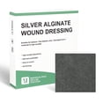 thumbnail image 1 of Silver Calcium Alginate Wound Dressing Pads, 2" x 2" Patch, 12 Pack Individual, Soft Silver Ag Bandages for Wound Care, Gentle Highly Absorbent, 1 of 6