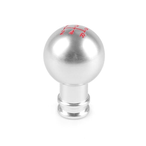 Silver Car Aluminum 5 Speed Manual/Automatic Gear Shift Knob Lever M8 M10 M12