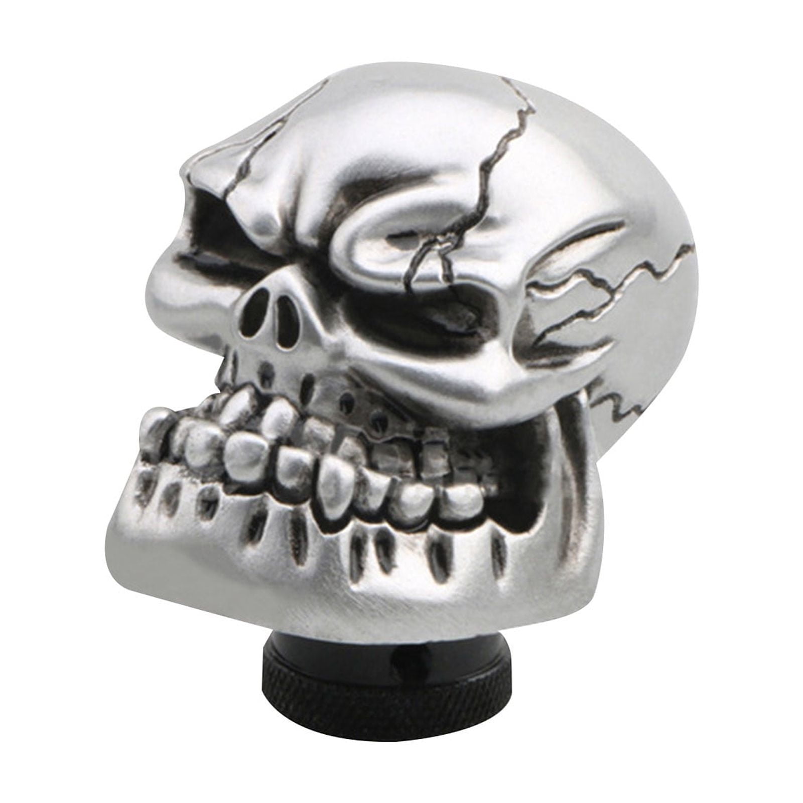Silver Car Gear Shift Knob, Silver Skull Design Manual Shift Head, Big ...