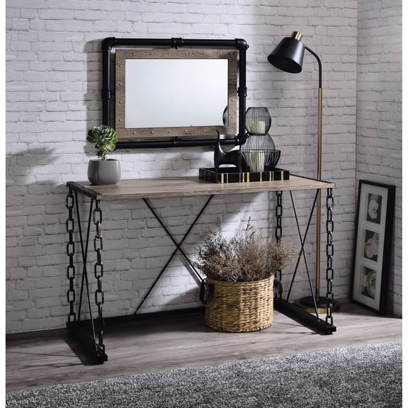 Silver Chain Leg Design / As Bedroom Desk / No Drawer Console Table