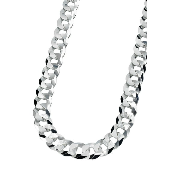 Silver Chain - Mens White Chain / Curb Chain