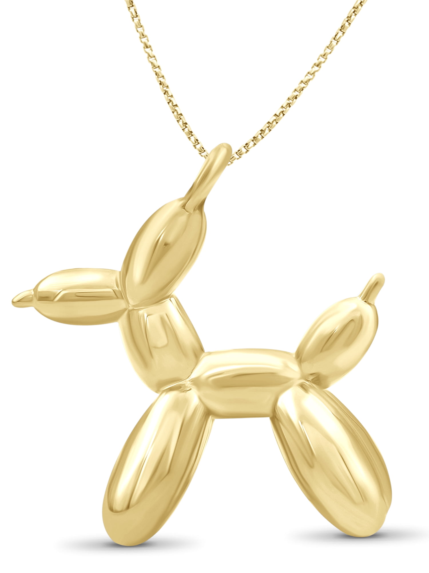 Silver Chain Necklace for Women – 14K Gold Plated Silver Dog Necklace – Chic, Stunning Silver Statement Necklace Gifts by JewelersClub