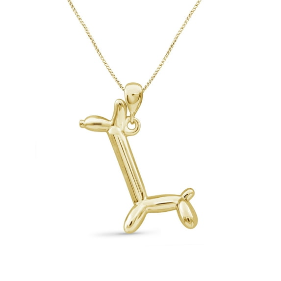 Silver Chain Necklace for Women – 14K Gold Plated Silver Giraffe Necklace – Chic, Stunning Silver Statement Necklace Gifts by JewelersClub