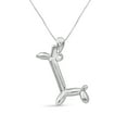 thumbnail image 1 of Silver Chain Necklace for Women – .925 Sterling Silver Giraffe Necklace – Chic, Stunning Silver Statement Necklace Gifts by JewelersClub, 1 of 4