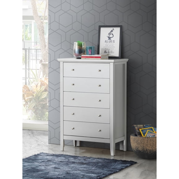 Silver Champagne Bedroom Chest, With Fully Assembled Construction And Metal Parts Chest G1333 - Affordable Durability By Glory Furniture Pieces
