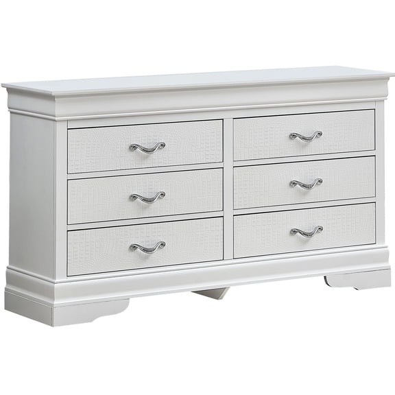 Silver Champagne Color Scheme - Faux Crystals Decoration - Bedroom Arranging - Dovetailed Drawer Stability