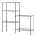 Silver Changeable Assembly Floor Standing Carbon Steel Storage Rack