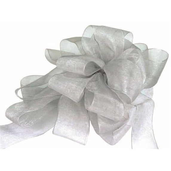 Silver Chiffon Ribbon