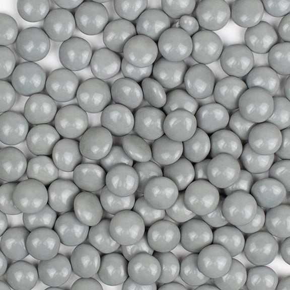 312ct Silver Bulk Chocolate Coated Gems For Parties, Gifting, Baking And Candy Buffets (10oz)
