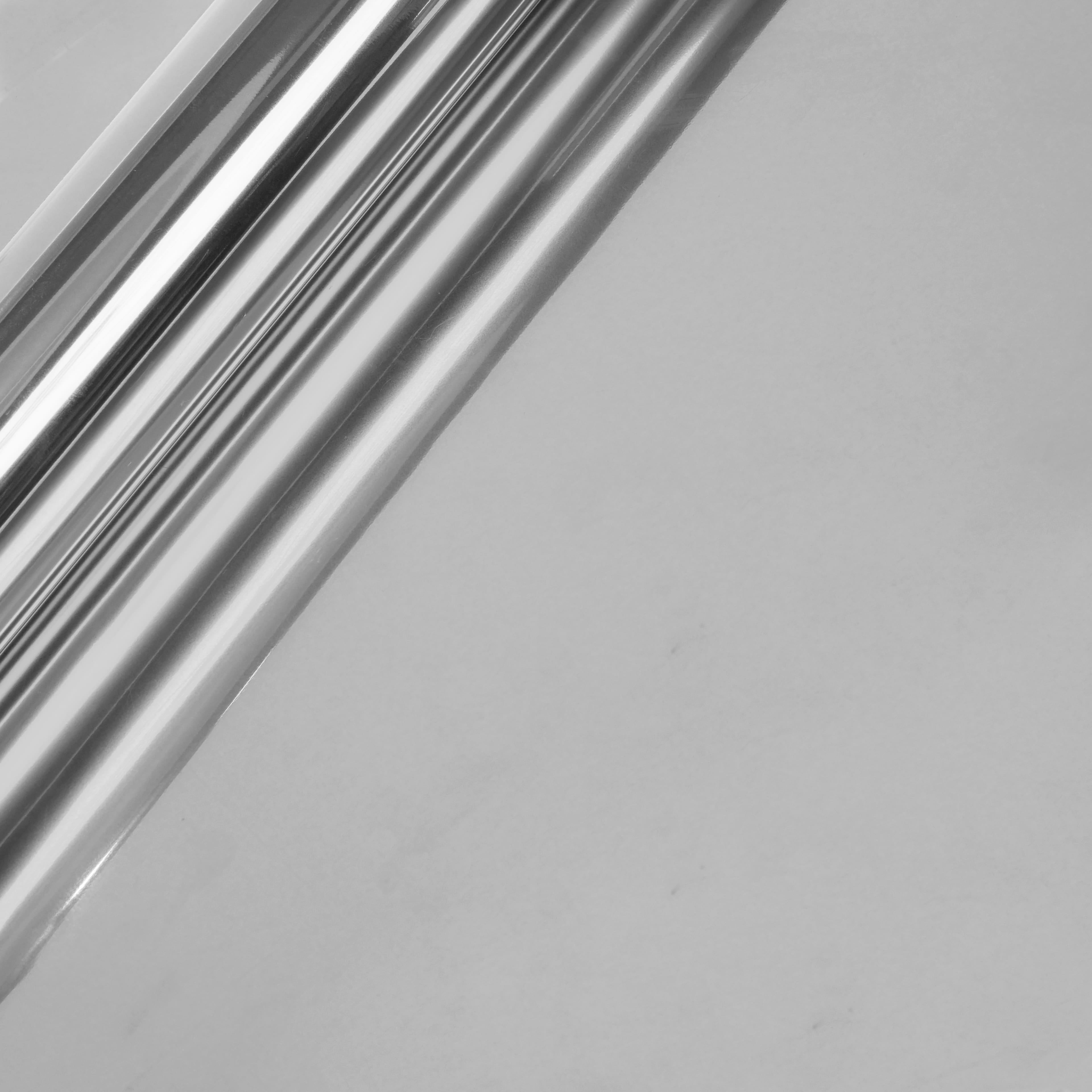 Silver Chrome Foil Permanent Vinyl by Make Market - 12" x 48" Rolls in Metallic Colors for Indoor & Outdoor Use - Water Resistant & Compatible with Most Cutting Machines - 12 Pack