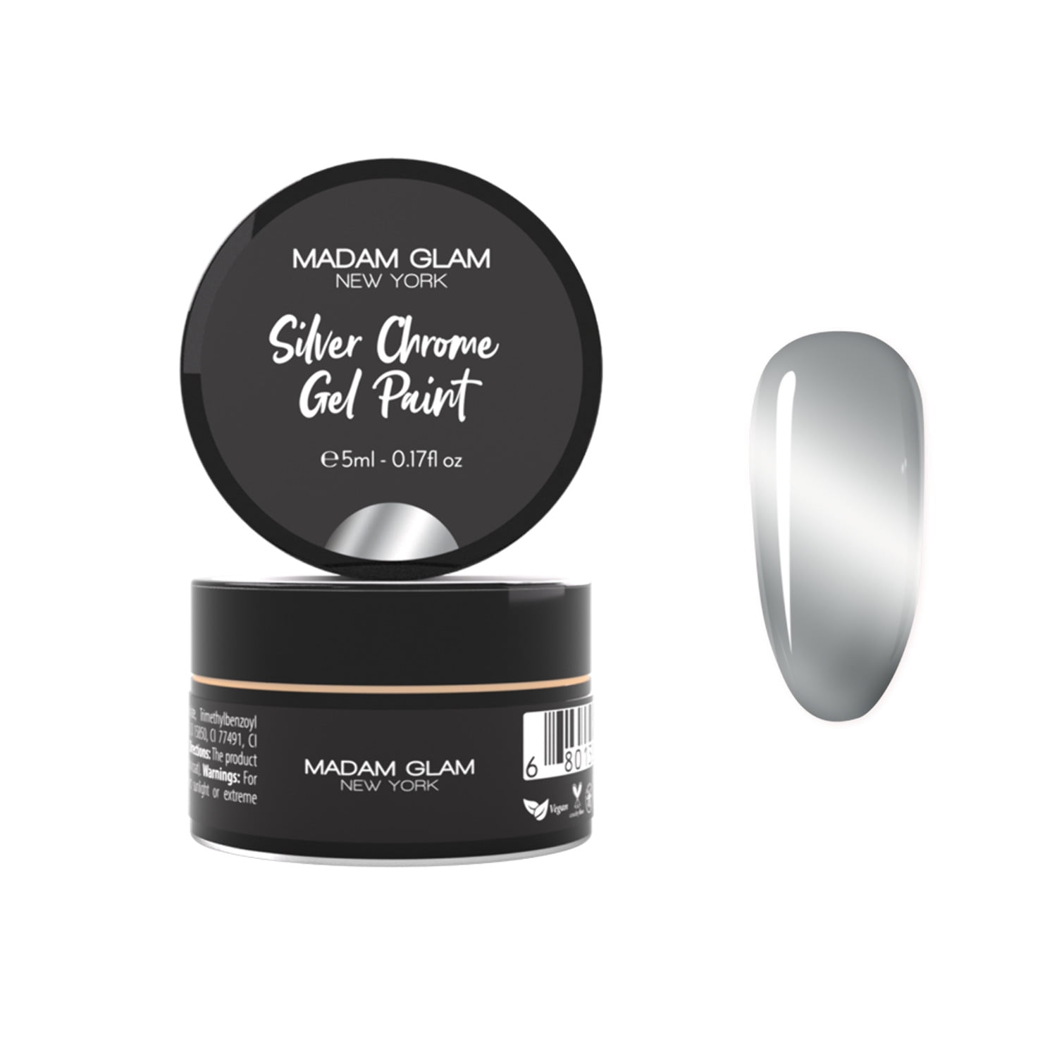 Silver Chrome Gel Paint