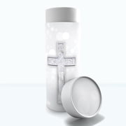 Silver Cross Biodegradable & Eco Friendly Burial or Scattering Urn / Tube