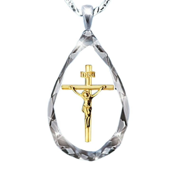 Walmart jewelry cross clearance necklaces
